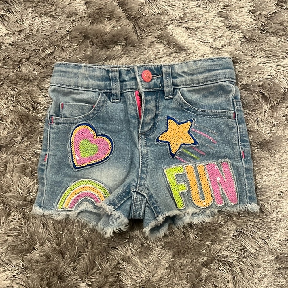 Billieblush Jean shorts with patches sequins